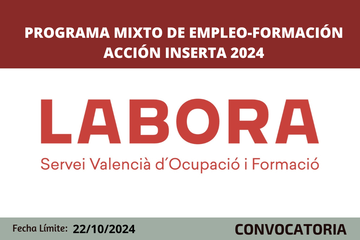 Programa mixto de empleo-formaci�n Acci�n Inserta 2024