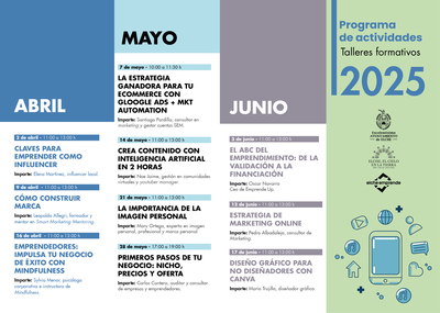 El Centro de Desarrollo Empresarial de Elche presenta nuevas actividades para emprendedores para abril, mayo y junio