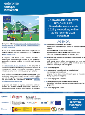 Jornada Informativa Regional LIFE: Novedades convocatoria 2025 y networking online