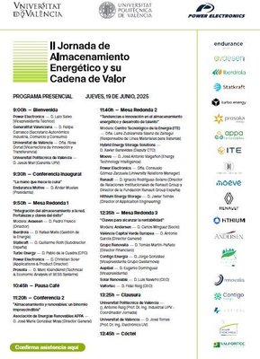 II Jornada de Almacenamiento Energ�tico y su Cadena de Valor