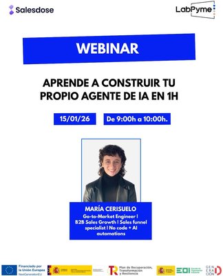 Webinar: Aprende a construir tu propio agente de IA en 1H