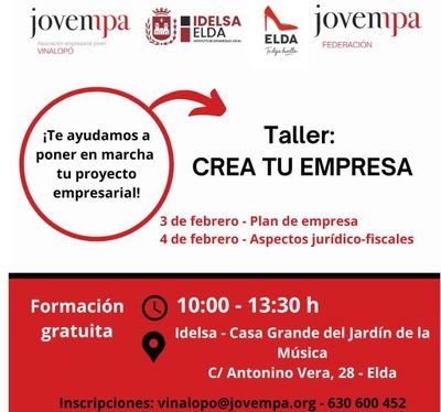 Taller: Crea tu Empresa � Elda