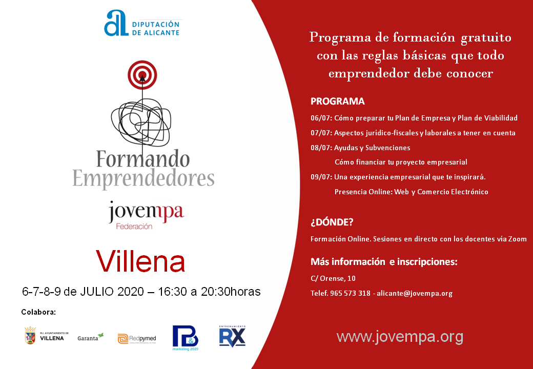 FORMANDO EMPRENDEDORES VILLENA 2020