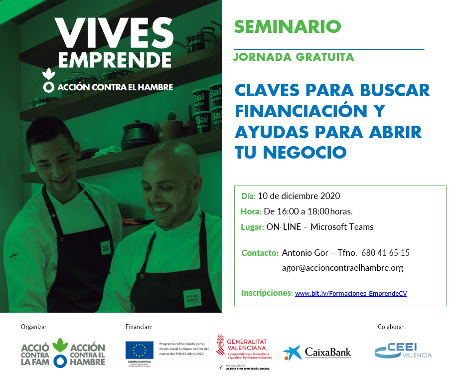 Seminario Claves para buscar financiaci�n y ayudas para abrir tu negocio
